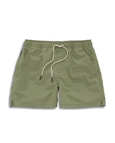 Oas Quick Dry Tailored Fit 4.3 Swim Trunks In Green