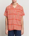 Oas Railway Short Sleeve Shirt In Red In Red