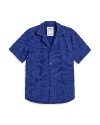 OAS RAPTURE CUBA COTTON TERRY RELAXED FIT BUTTON DOWN SHIRT