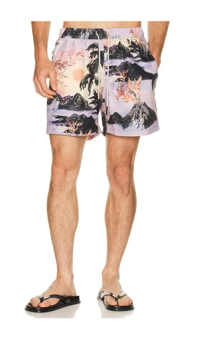 Oas Regalia Swim Shorts In Purple