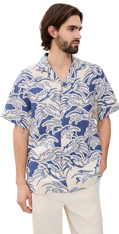 Oas Rogue Cuba Shirt Blue