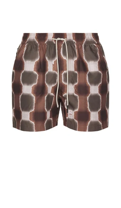 Oas Sable Totemic Swim Shorts In Multi