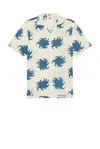 Oas Sky Ember Viscose Shirt In White