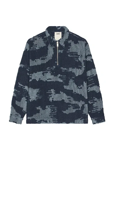 Oas Smoke Polo Shirt In Blue