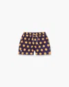 Oas Straight-leg Short-length Printed Swim Shorts In Purple