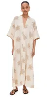 Oas Tangelo Linen Dress Hazel Ember In Hazel Ember