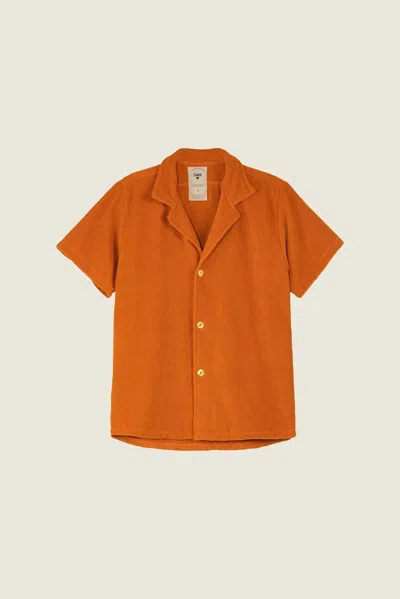 Oas Terracotta Cuba Shirt In Orange