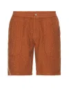 Oas Terracotta Turleo Nico Shorts In Red