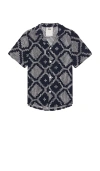 Oas Trastevere Cuba Crochet Shirt In Black
