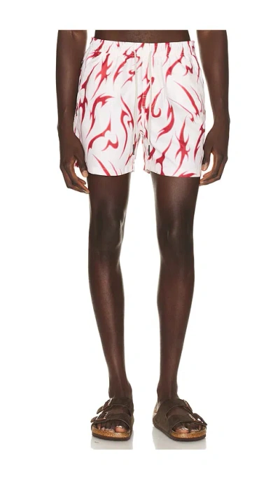 Oas Tribalo Swim Shorts In White