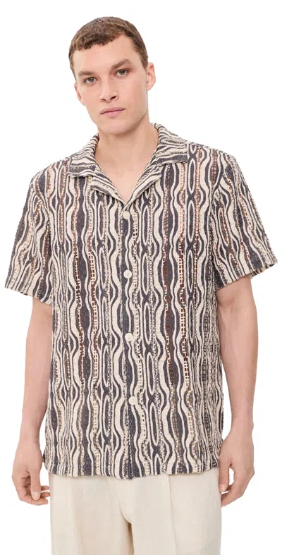Oas Zefi Cuba Shirt Dark Blue