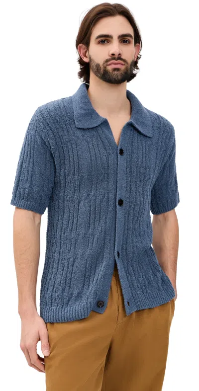 Oas Zefi Salamanca Shirt Blue