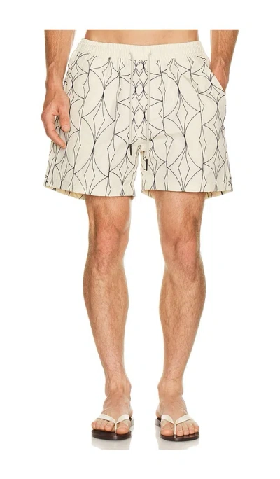Oas Zefi Swim Shorts In Neutral
