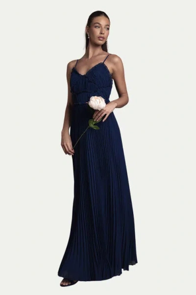 Oasis Bridesmaid Dress With Ruffle Detail In Blue