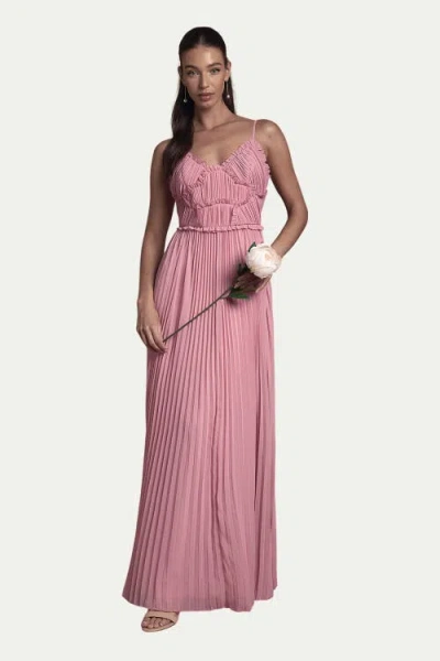 Oasis Bridesmaid Dress With Ruffle Detail In Pink