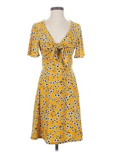 Pre-owned Oasis Casual Dress In Yellow