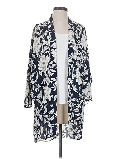 Pre-owned Oasis Kimono In Blue
