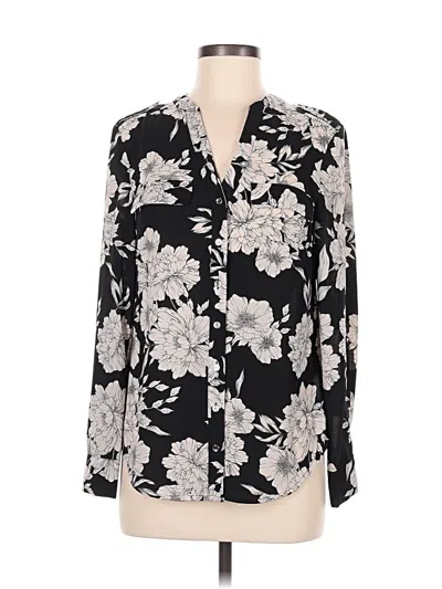 Pre-owned Oasis Long Sleeve Blouse In Black