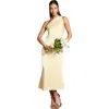 Oasis One Shoulder Satin Bridesmaids Dress In Burgundy
