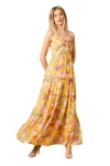 Oasis Rosette Detail Halterneck Midi Dress In Yellow