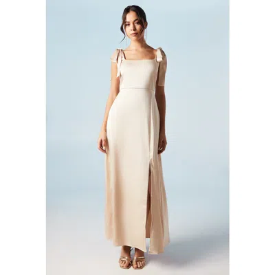OASIS OASIS SATIN MIDI BRIDESMAID DRESS