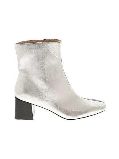 Pre-owned Oasis Society Ankle Boots In Silver