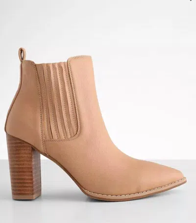 Oasis Society Finley Ankle Boot In Nude In Beige