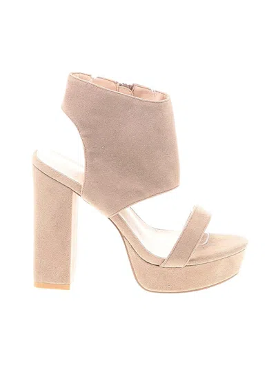 Pre-owned Oasis Society Heels In Brown