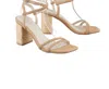 Oasis Society Running On Dreams Braided Heels In Apricot In Beige