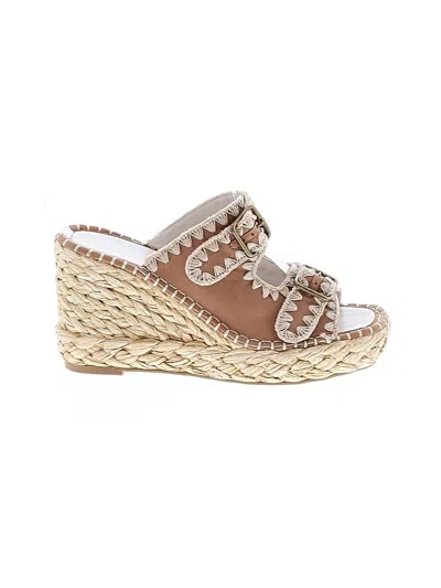 Pre-owned Oasis Society Wedges In Tan
