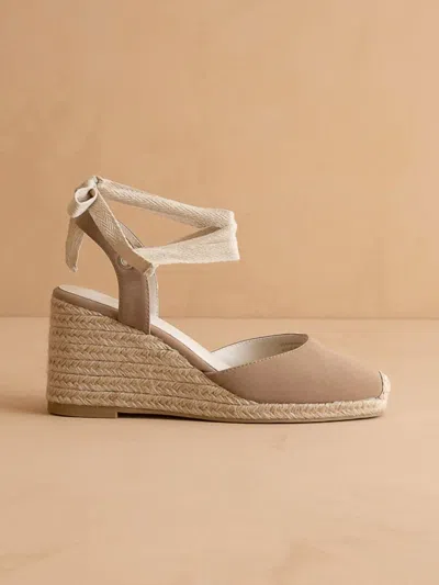 Oasis Society Women's Alondra Wedges In Taupe In Multi
