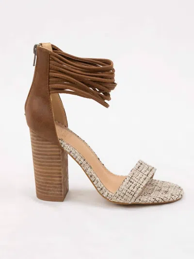 Oasis Society Women's Blair Suede Tweed Heels In Brown