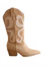 Oasis Society Women's Bowie Western Boot In Beige In Neutral