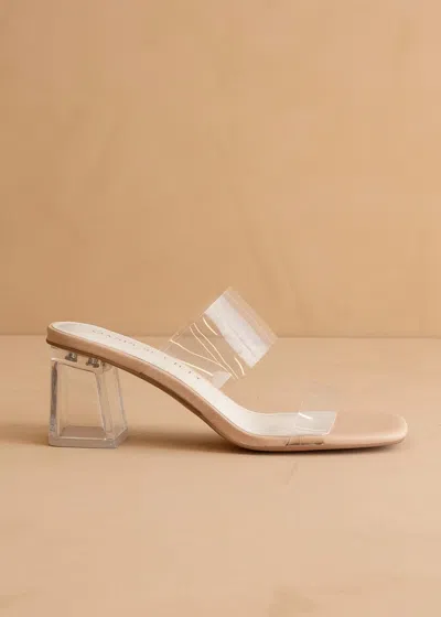 Oasis Society Women's Emery Clear Strap Heel