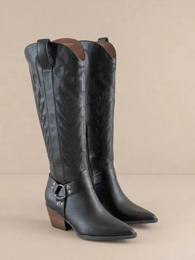 Oasis Society Women's Faye Western Boot In Black