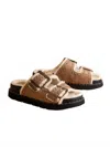 Oasis Society Women's Gaylen Fleece-lined Slide In Latte In Multi