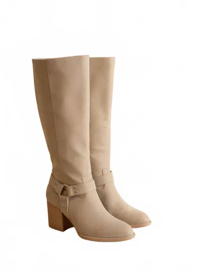 Oasis Society Women's Hollie Knee High Bucket Boot In Taupe In Neutral