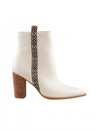 OASIS SOCIETY WOMEN'S LANA ANIMAL PRINT DETAILED BOOTIE IN BEIGE