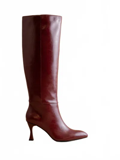 Oasis Society Women's Lexington Knee High Boot In Burgundy
