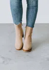 Oasis Society Women's Luca Block Heel Bootie In Khaki In Green