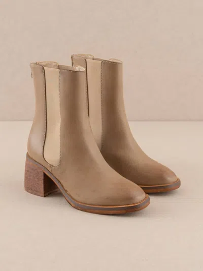 Oasis Society Women's Olivia Heeled Booties In Dune In Multi