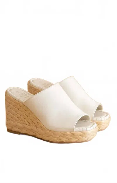 Oasis Society Women's Raina Espadrille Slip On Wedge Sandals In White
