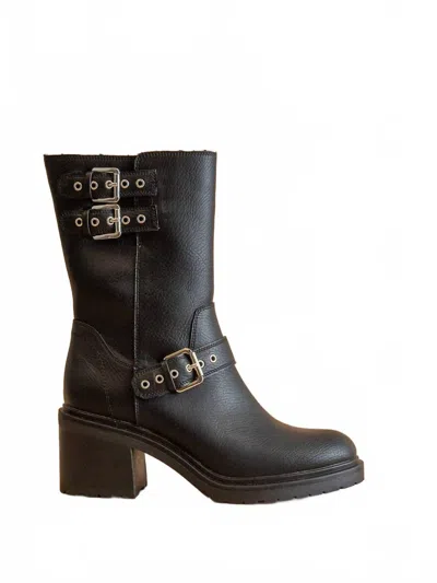 Oasis Society Women's Rider Mid-calf Moto Boot In Black