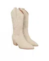 Oasis Society Women's Roman- Classic Western Boot In Taupe In Grey
