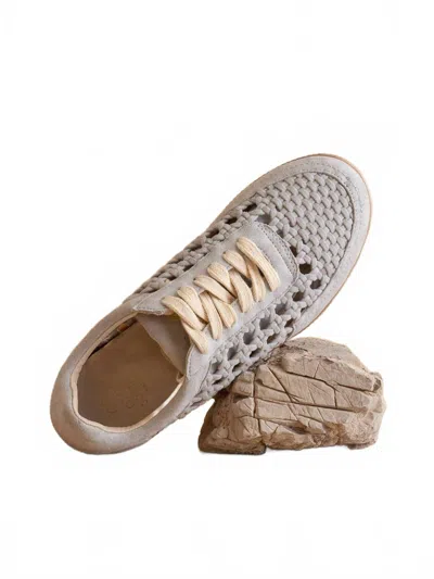 Oasis Society Women's Sandy Crochet Sneaker In Blue In Gold