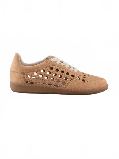 Oasis Society Women's Sandy Crochet Sneakers In Apricot In Brown