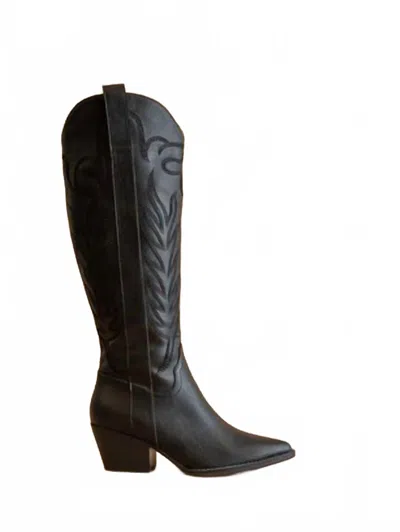 Oasis Society Women's Savannah Embroidered Western Boot In Black