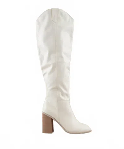 Oasis Society Women's Stephanie Knee High Boots In White
