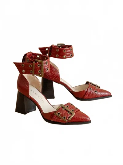 Oasis Society Women's The Lux Block Heel In Red