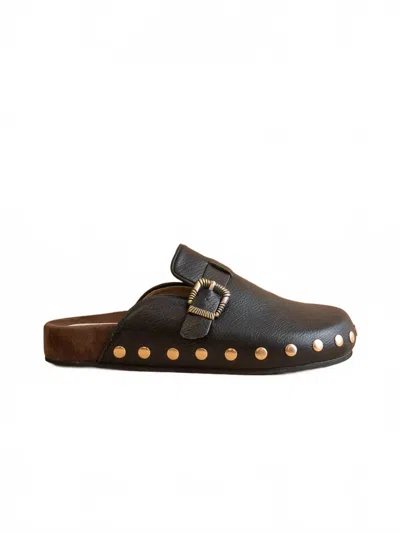 Oasis Society Women's Toni Studded Buckle Clog In Black